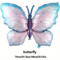 4pcs Butterfly Balloon 101.6cm Pink Purple Foil Polyester Film Balloon