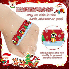 30-50pcs Christmas Cartoon Bandages Waterproof Adhesive Stic