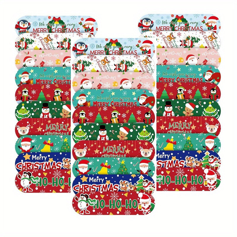 30-50pcs Christmas Cartoon Bandages Waterproof Adhesive Stic