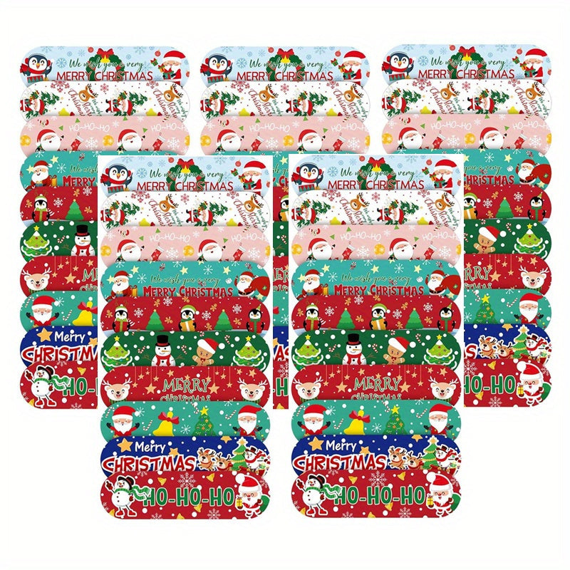 30-50pcs Christmas Cartoon Bandages Waterproof Adhesive Stic