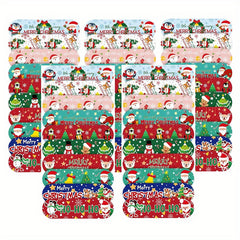 30-50pcs Christmas Cartoon Bandages Waterproof Adhesive Stic