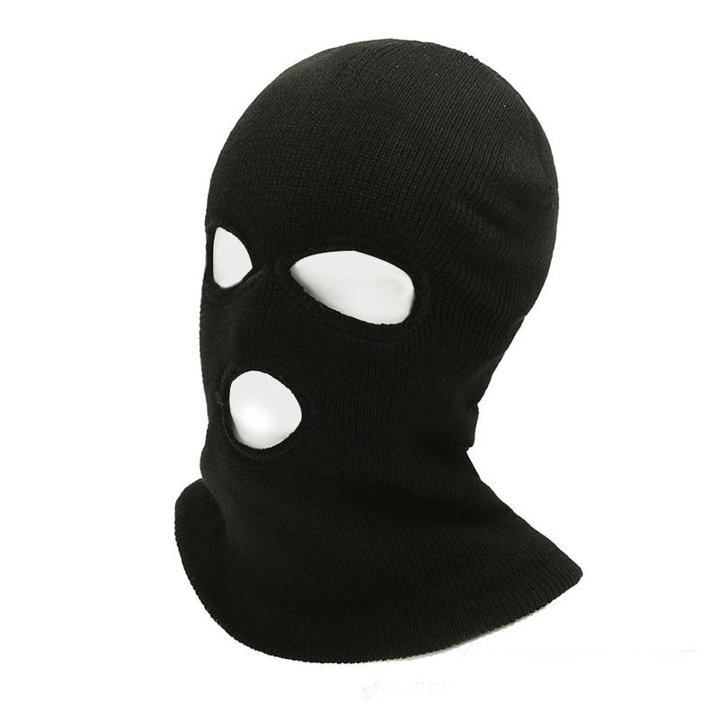 Woolen Hat for Autumn and Winter Riding with Neck Protection