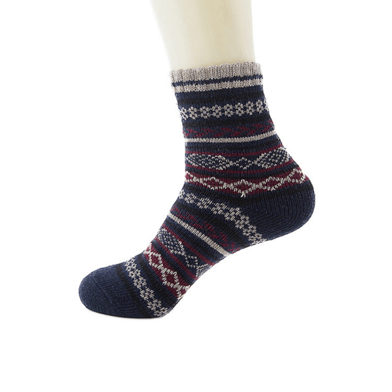Men's Ethnic Striped Crew Socks Breathable Comfy Casual Unisex Socks