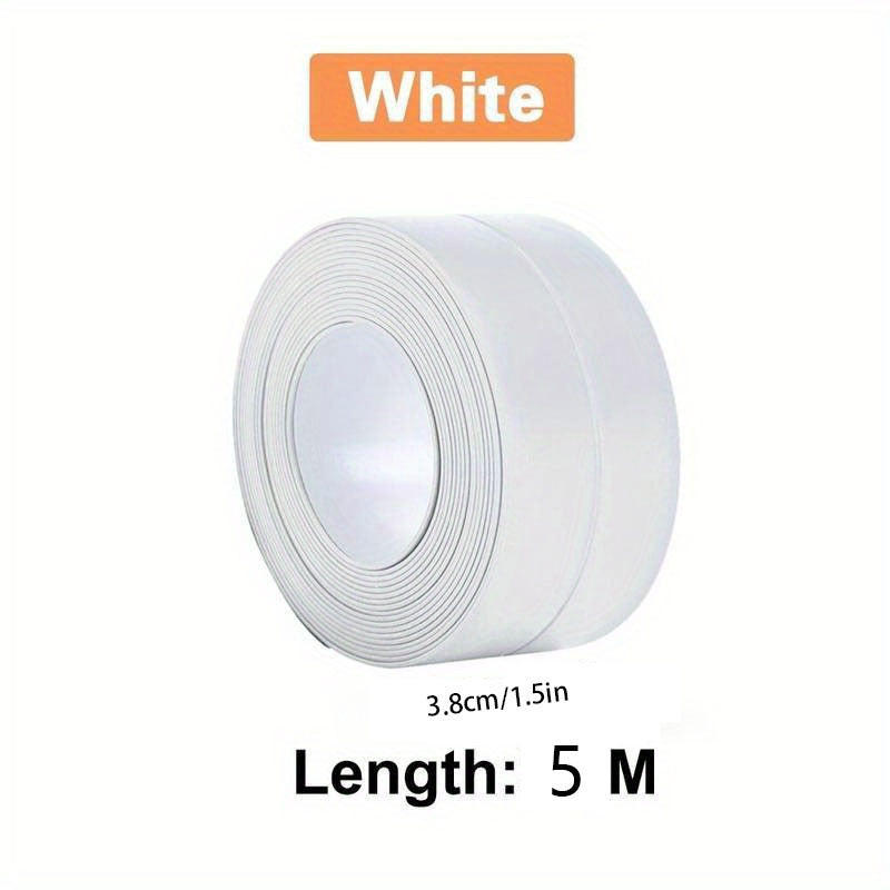 Waterproof PVC Sealing Tape for Bathroom Shower Tub - Self Adhesive Wall Sticker