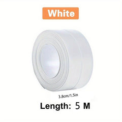 Waterproof PVC Sealing Tape for Bathroom Shower Tub - Self Adhesive Wall Sticker