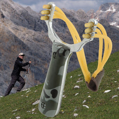 Professional Slingshot with Camo Handle for Outdoor Practice