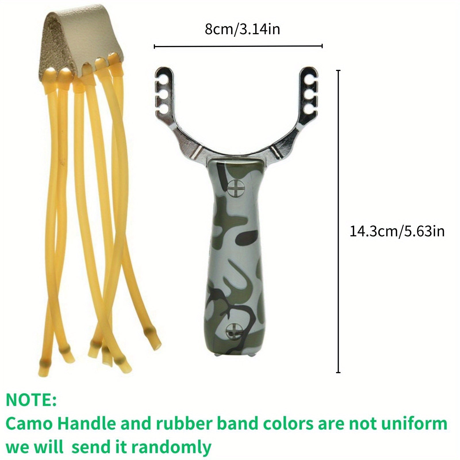 Professional Slingshot with Camo Handle for Outdoor Practice