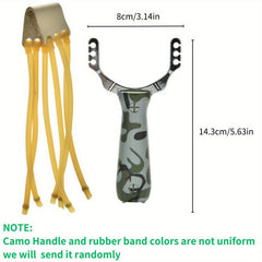 Professional Slingshot with Camo Handle for Outdoor Practice