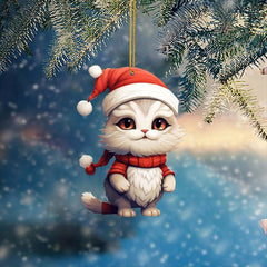 Pink Christmas Cat Cartoon Car Decoration Christmas Tree Decoration
