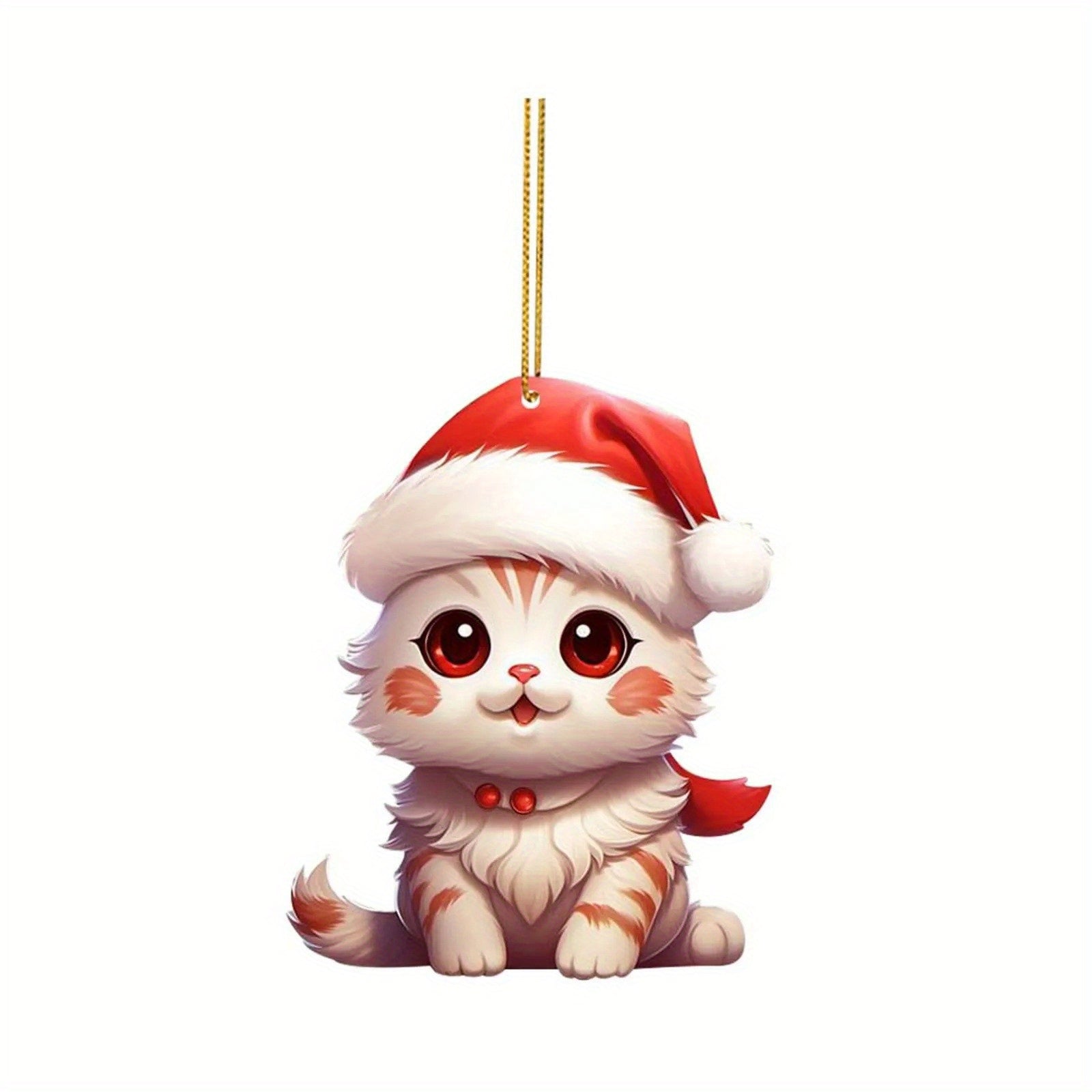 Pink Christmas Cat Cartoon Car Decoration Christmas Tree Decoration