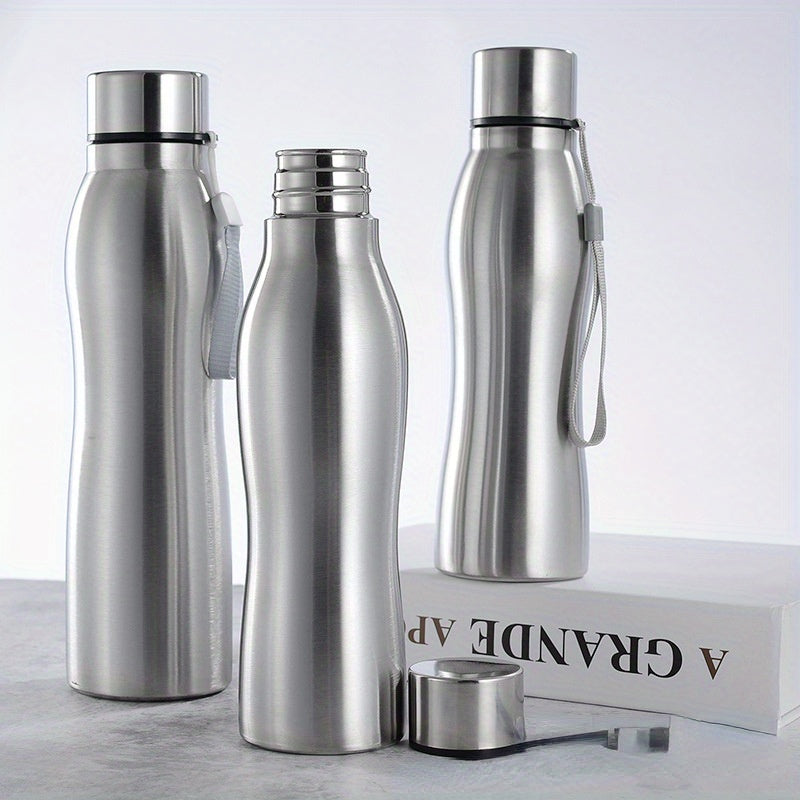 Large Capacity Stainless Steel Water Bottle with Steel Cap