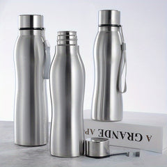 Large Capacity Stainless Steel Water Bottle with Steel Cap