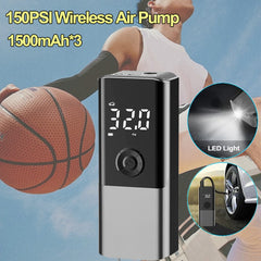 150PSI Wireless Air Pump Rechargeable Car Air Compressor
