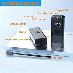 150PSI Wireless Air Pump Rechargeable Car Air Compressor