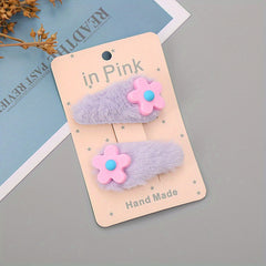 Autumn Winter Hair Clip Sweet Headwear Kids Hair Accessory