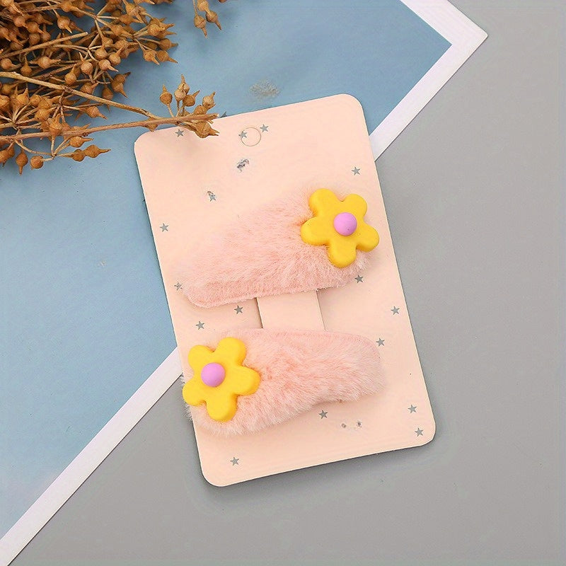 Autumn Winter Hair Clip Sweet Headwear Kids Hair Accessory