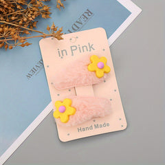 Autumn Winter Hair Clip Sweet Headwear Kids Hair Accessory