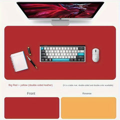 PU Leather Mouse Pad Non slip Keyboard Desk Pad Coffee Table Pad