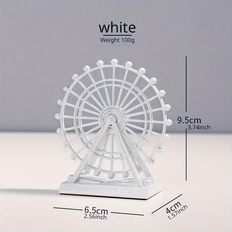 European Style Retro Zinc Alloy Ferris Wheel Model Decoration