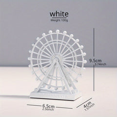 European Style Retro Zinc Alloy Ferris Wheel Model Decoration