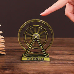 European Style Retro Zinc Alloy Ferris Wheel Model Decoration