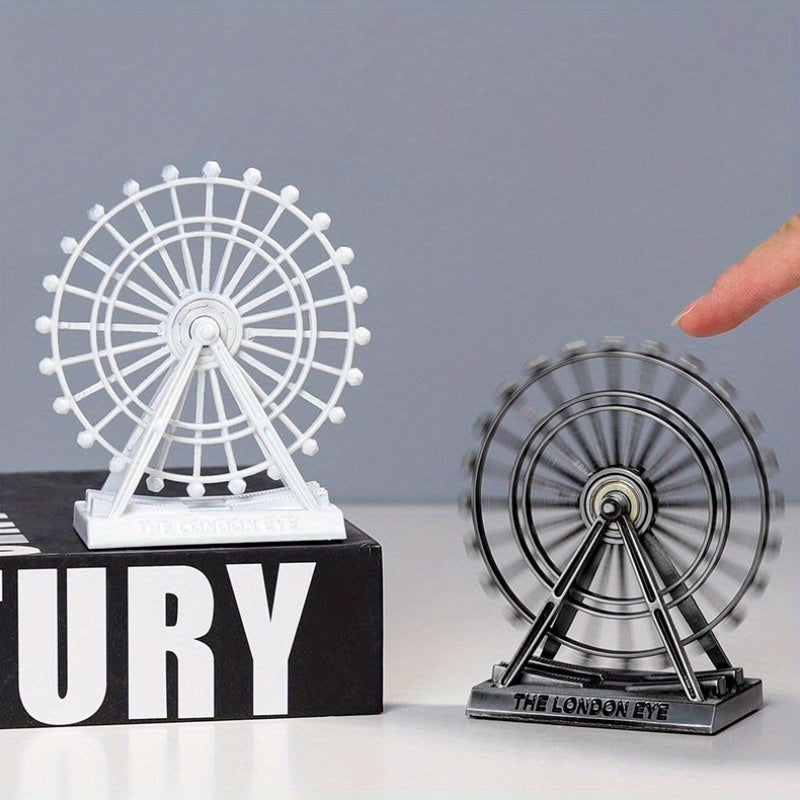 European Style Retro Zinc Alloy Ferris Wheel Model Decoration