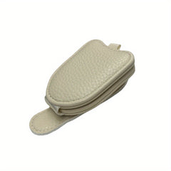 Universal Car Visor Sunglasses Holder PU Leather Eyeglasses Hanger