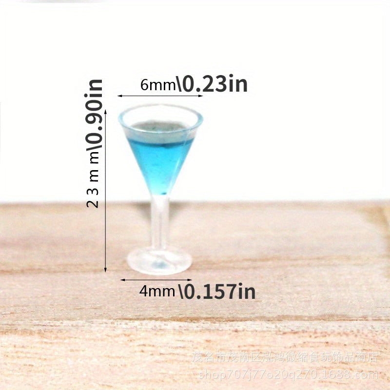 3pcs Doll House Accessories Food Play DIY Scene Model Cocktail Toy
