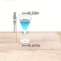 3pcs Doll House Accessories Food Play DIY Scene Model Cocktail Toy