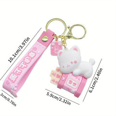 Lucky Cartoon Keychain Three-dimensional Doll Car Bag Hanging Decoration