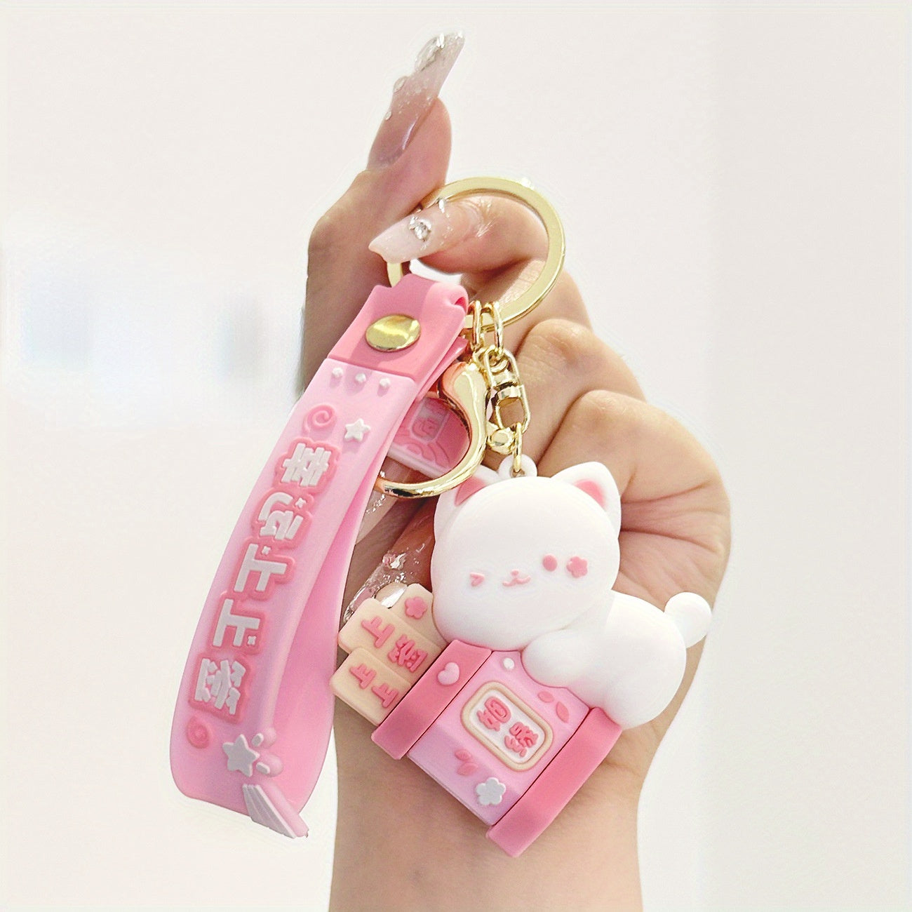 Lucky Cartoon Keychain Three-dimensional Doll Car Bag Hanging Decoration