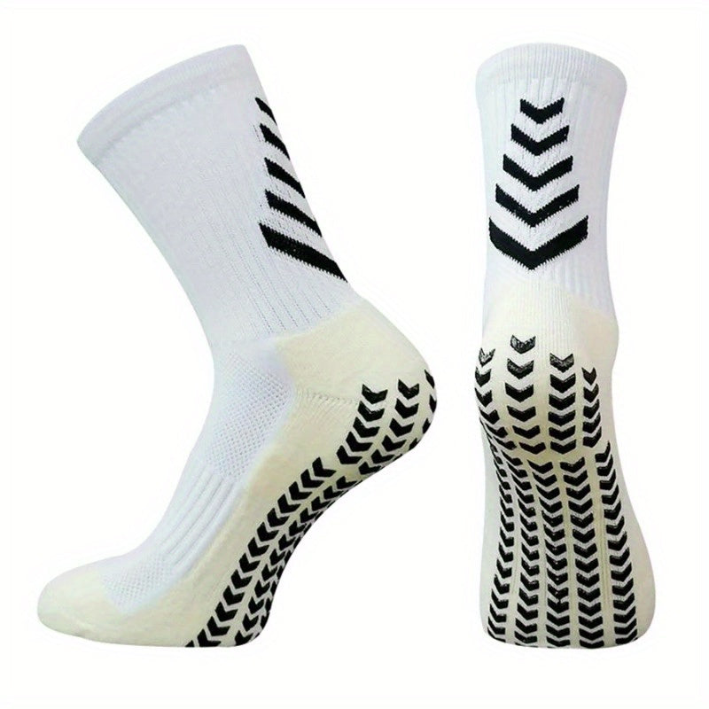 Men's Mid Crew Sport Socks - Sweat Absorbing Nylon - Comfy Breathable - 3 Pairs