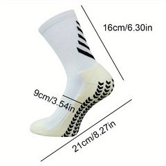 Men's Mid Crew Sport Socks - Sweat Absorbing Nylon - Comfy Breathable - 3 Pairs