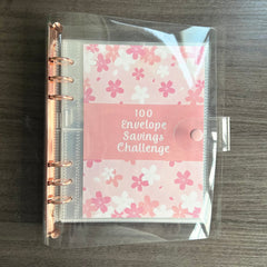100pcs Money Saving Envelope Binder w/ Tracking Paper & Pockets