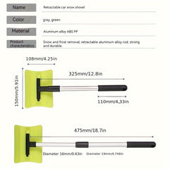 Car Windshield Ice Scraper Snow Brush Aluminum Alloy Winter Shovel