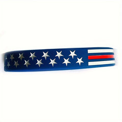 American Flag Pattern Silicone Bracelets for Women