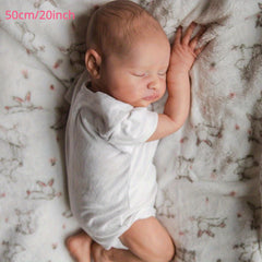 20in Silicone Asleep Reborn Baby Doll w/ 3D Skin & Veins Bebe Newborn Girl Toy