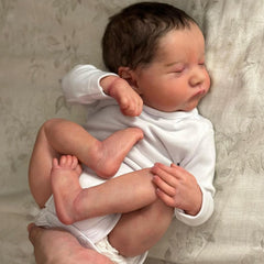 19 Inch Silicone Reborn Baby Sleeping Levi Doll with 3D Paint Skin & Veins