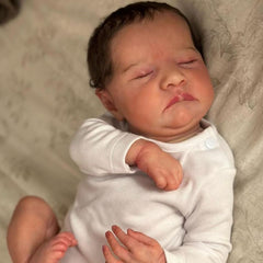 19 Inch Silicone Reborn Baby Sleeping Levi Doll with 3D Paint Skin & Veins