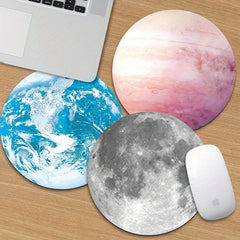 Planet Series Round Mouse Pad Small Cartoon Creative Computer Desk Pad