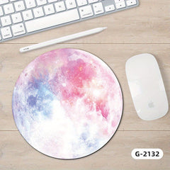 Planet Series Round Mouse Pad Small Cartoon Creative Computer Desk Pad