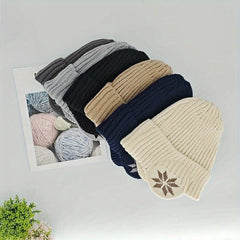 Winter Warm Knitted Hat For Men Women Velvet Warm Hat Outdoor Coldproof Ear Prot