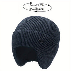Winter Warm Earflap Cap Soft Beanie Hat For Men Women Outdoor Thicken Ski Sports