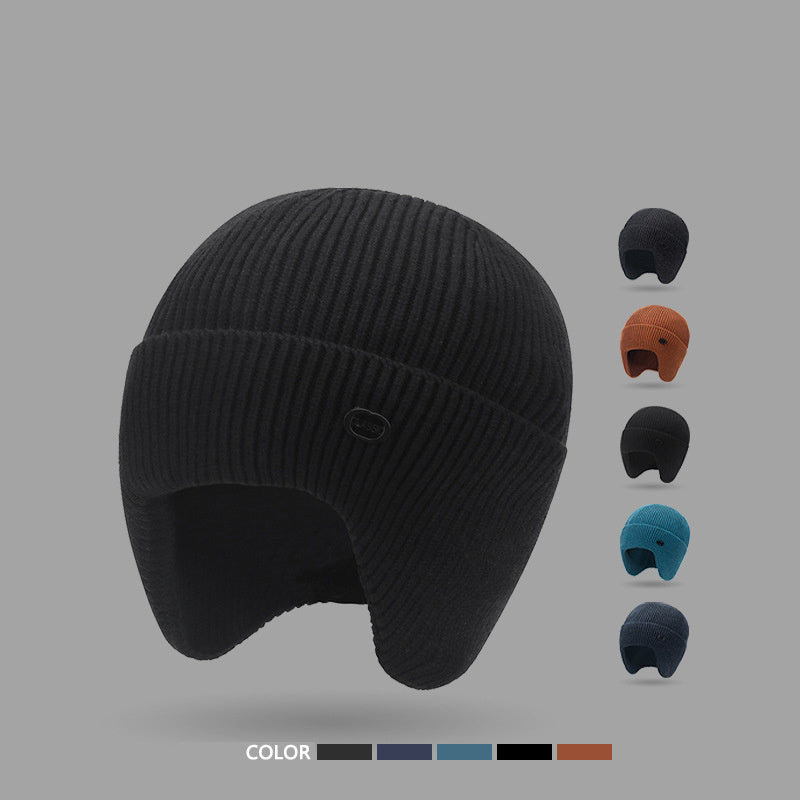 Winter Warm Earflap Cap Soft Beanie Hat For Men Women Outdoor Thicken Ski Sports