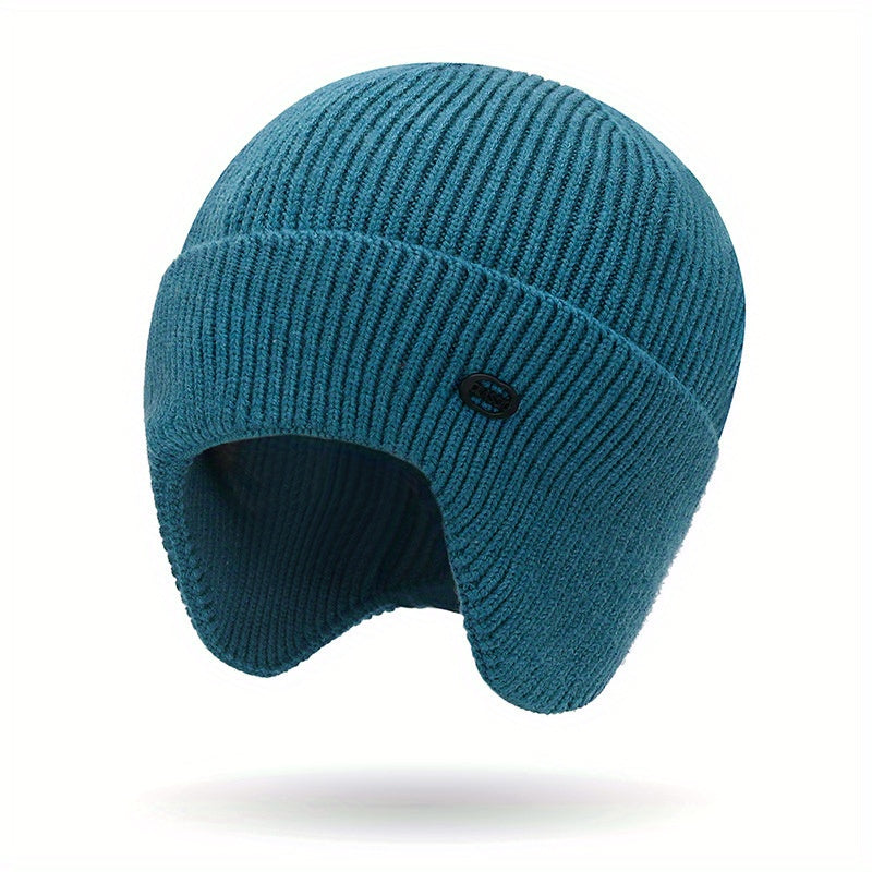 Winter Warm Earflap Cap Soft Beanie Hat For Men Women Outdoor Thicken Ski Sports