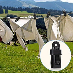 5pcs Camping Tarp Clips Safety Clip With Strong Lock Outdoor Tent Tighten Buckle