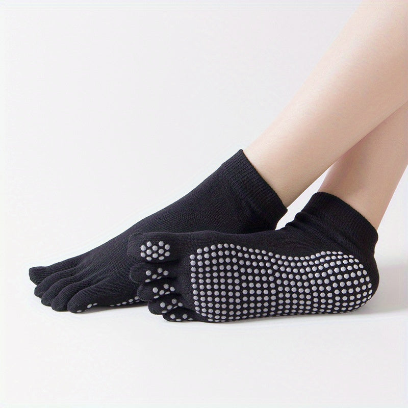 Rainbow Yoga Socks Non Slip Ankle Striped Gripper Socks