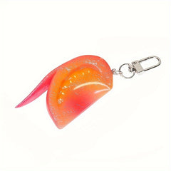 Simulation PVC Tomato Pendant Keychain Fruit And Vegetable Pendant Key Chain