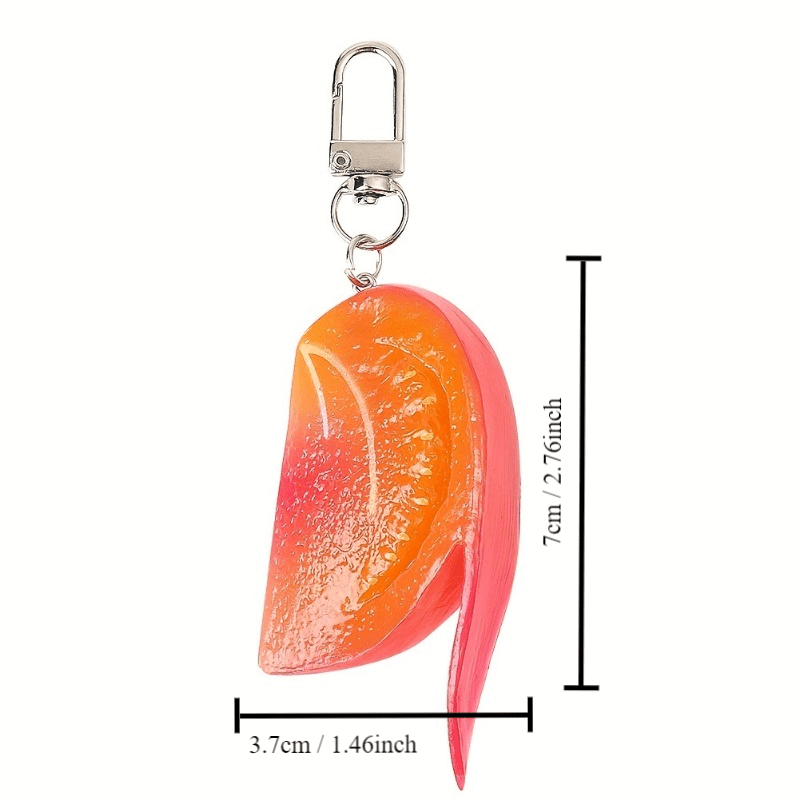 Simulation PVC Tomato Pendant Keychain Fruit And Vegetable Pendant Key Chain