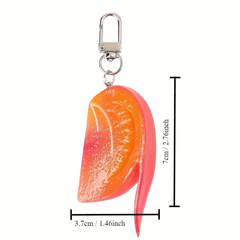 Simulation PVC Tomato Pendant Keychain Fruit And Vegetable Pendant Key Chain